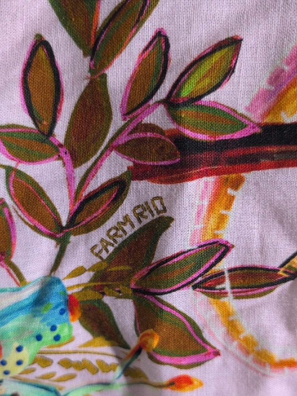 Farm Rio Into The Jungle Linen Blend Mini Dress - Picture 10 of 14